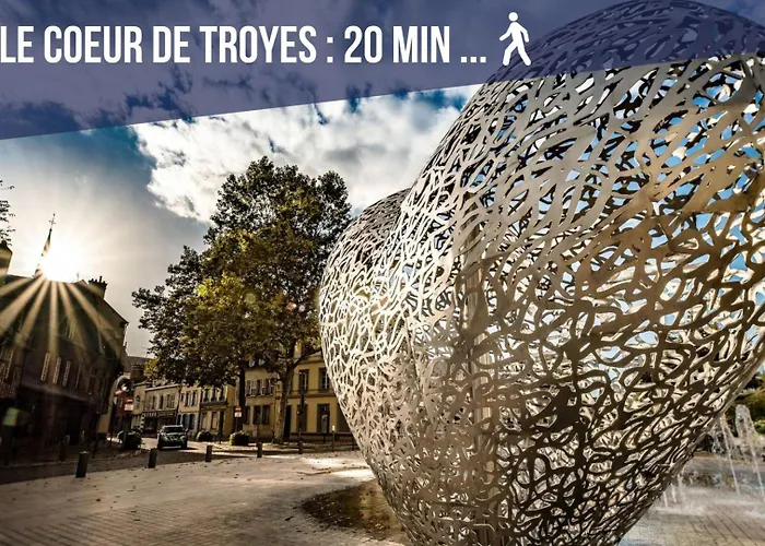 Sejour Pro Ou Detente - Lumineux Proche Centre De Troyes, Wifi Debit, Cuisine Equipee